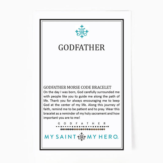 God Father Morse Code Bracelet