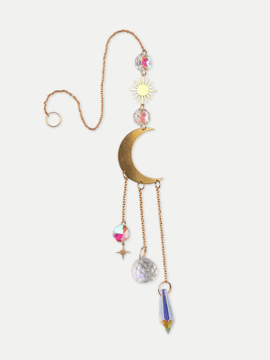 Gold Accent Suncatcher | Moon Charms-Image 1