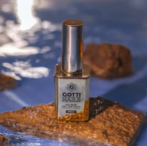 Gotti Nails No Wipe Gel Top Coat - Super Slick - New and Improved Formula.