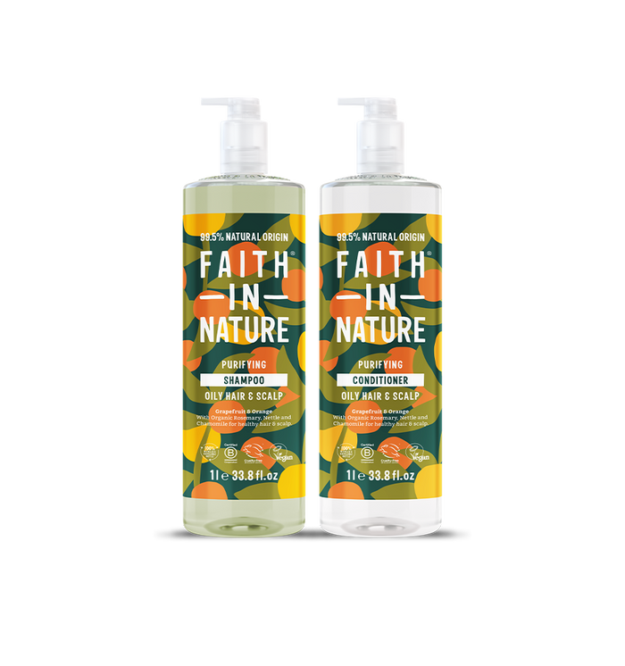 Grapefruit & Orange 1L shampoo & conditioner set