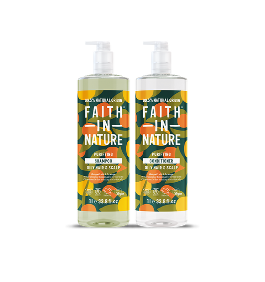 Grapefruit & Orange 1L shampoo & conditioner set