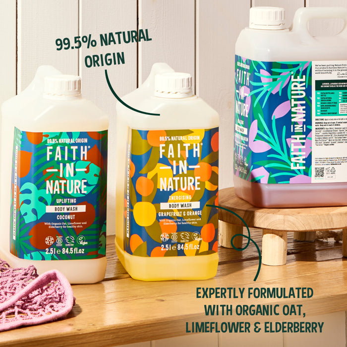 Grapefruit & Orange body wash - aluminium refill set