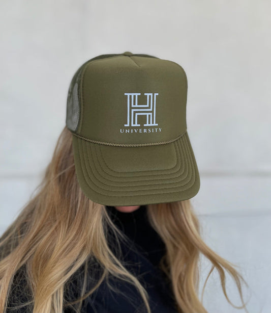 Green Honey University Hat | Honey + Sage Merch