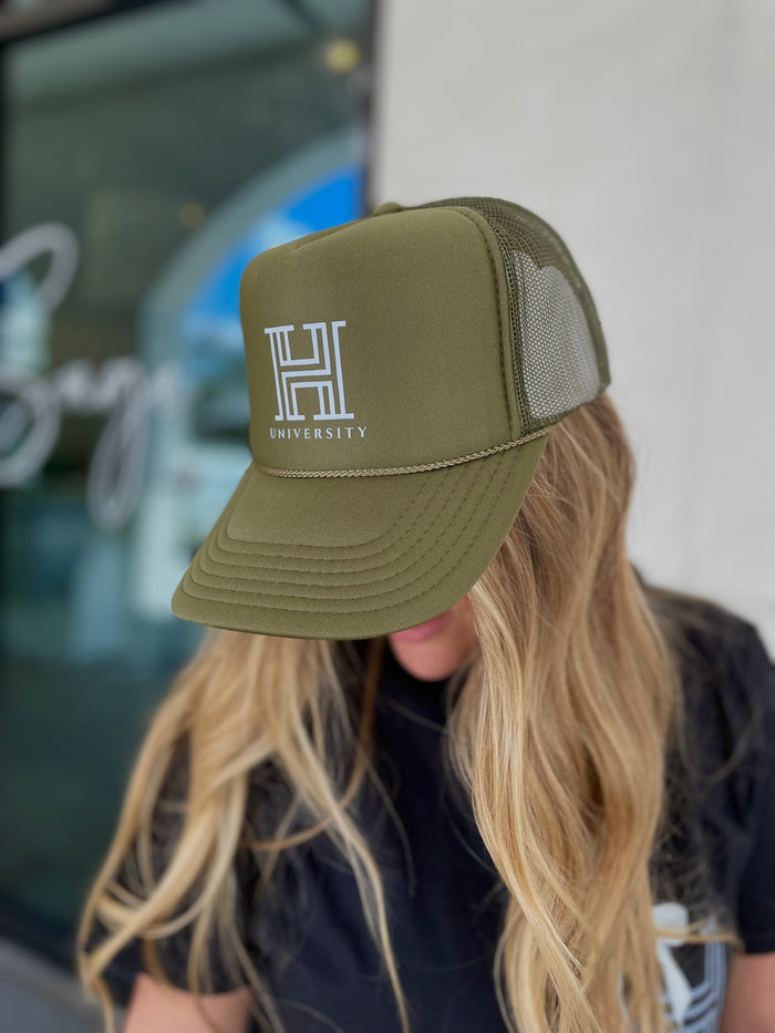 Green Honey University Hat | Honey + Sage Merch