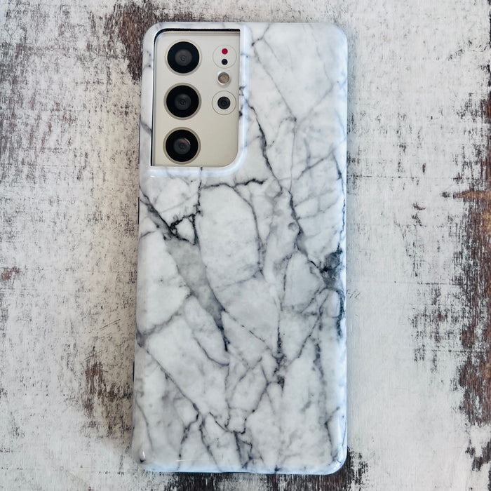 Grey Marble Cell  Case For Samsung Galaxy