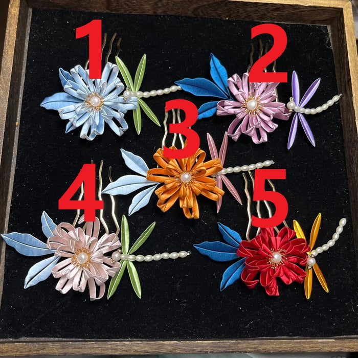 Handmade Chanhua Chrysanthemum Hair Comb