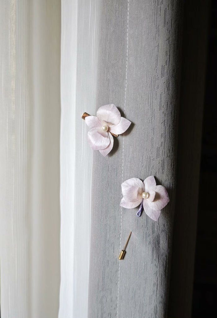 Handmade Ronghua Butterfly Orchid - Lifelike Floral Hair Accessory