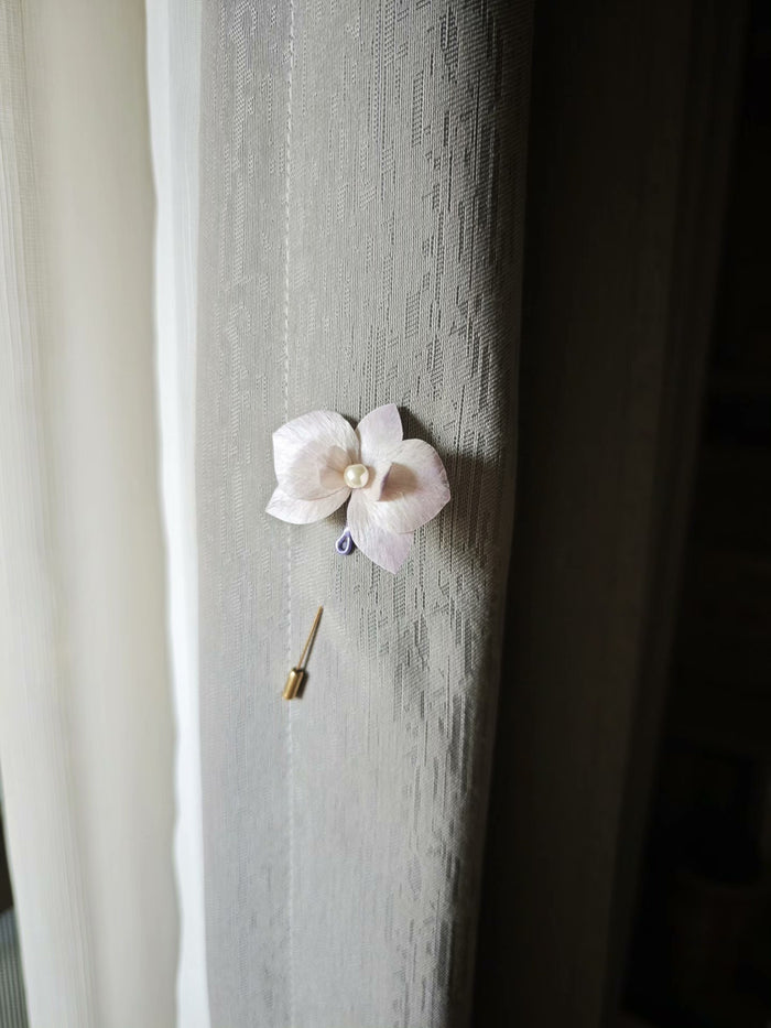 Handmade Ronghua Butterfly Orchid - Lifelike Floral Hair Accessory