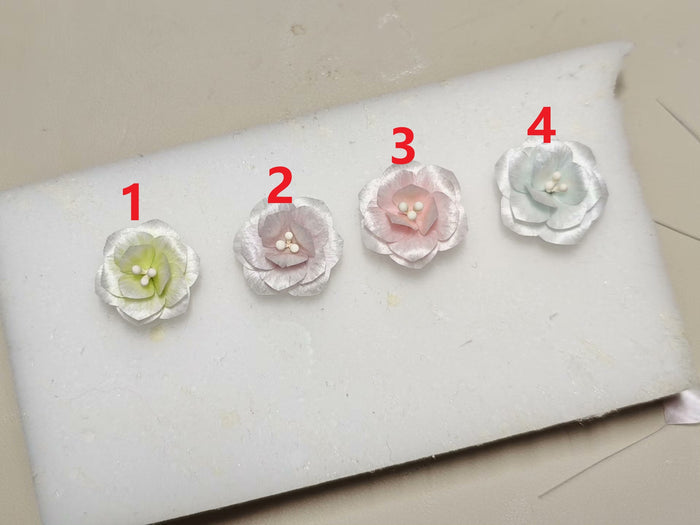 Handmade Ronghua Jasmine - Colorful Lifelike Earring