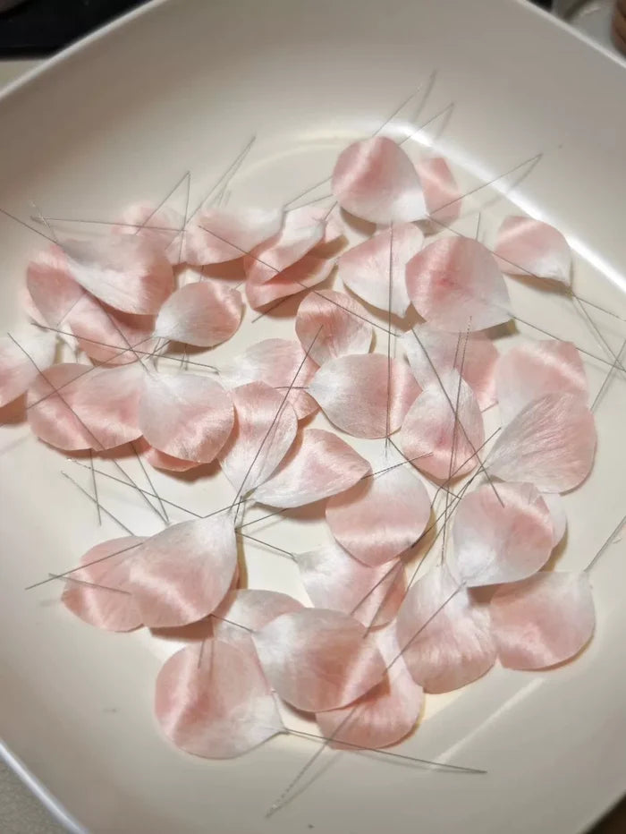 Handmade Ronghua Pink Iris - Lifelike Botanical Hair Accessory