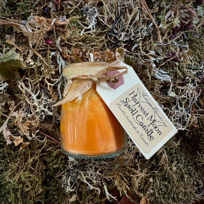 Harvest Moon Blessing Mini Spell Candles with Essential Oil Magical Blend