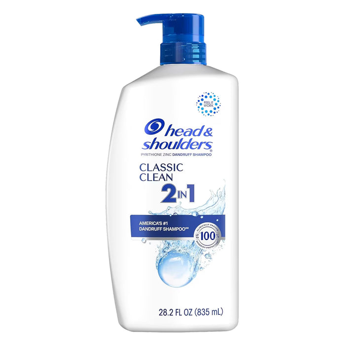 Head & Shoulders Classic Clean 2-in-1 Anti-Dandruff Shampoo & Conditioner - 28.2 oz - 4 Pack