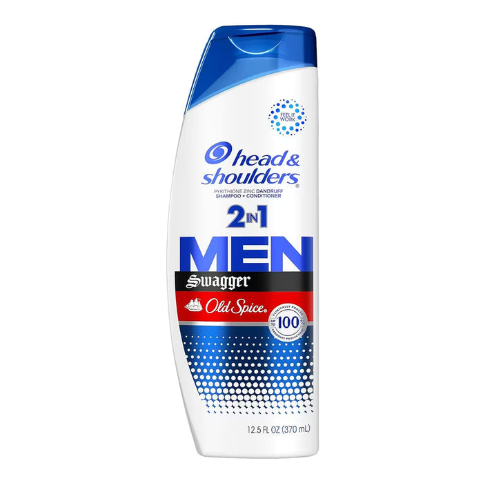 Head & Shoulders Old Spice Swagger 2-in-1 Anti-Dandruff, Shampoo & Conditioner - 12.5 oz - 6 Pack