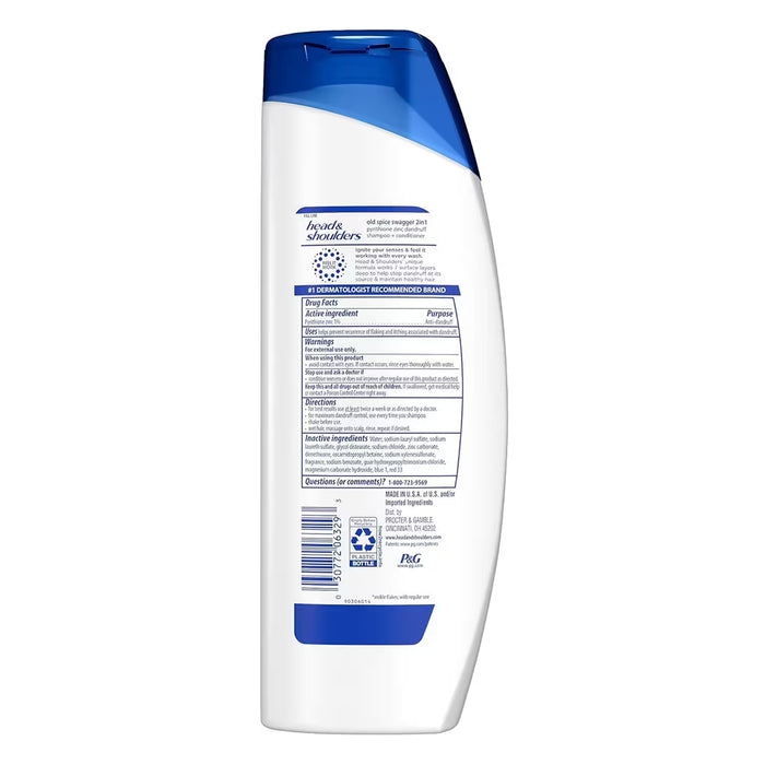 Head & Shoulders Old Spice Swagger 2-in-1 Anti-Dandruff, Shampoo & Conditioner - 12.5 oz - 6 Pack