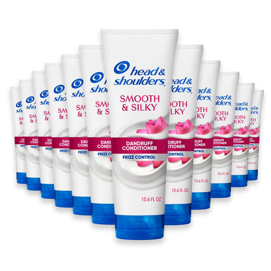 Head & Shoulders Smooth & Silky Anti-Dandruff Conditioner - 10.6 oz - 12 Pack