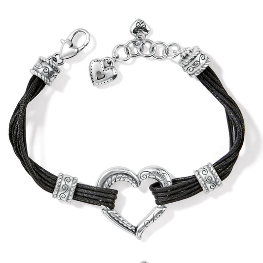 Heritage Heart Bracelet/Black