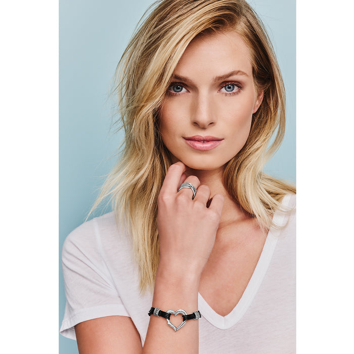 Heritage Heart Bracelet/Black