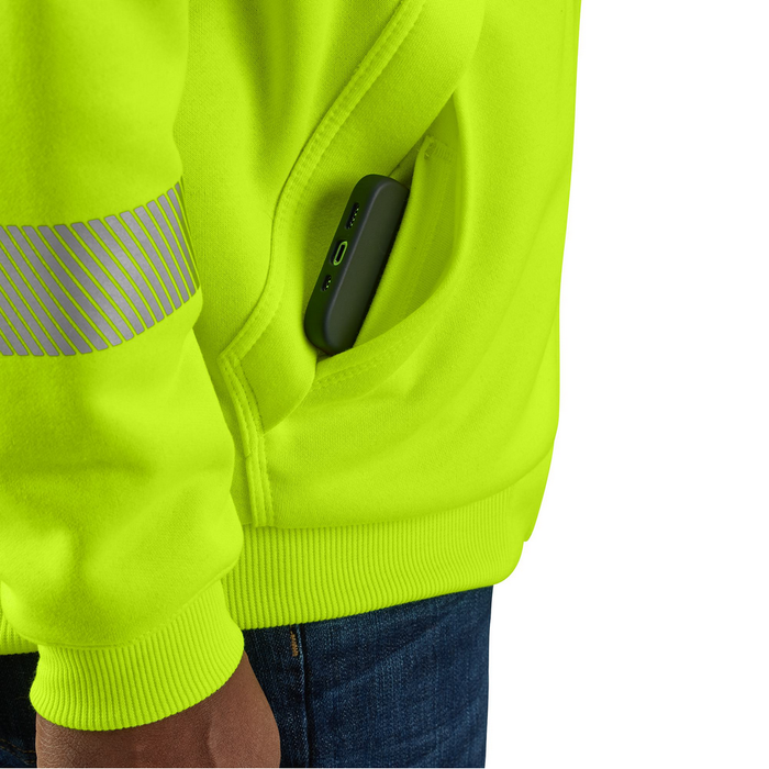 High-Visibility Rain Defender Loose Fit Midweight Class 3 Sweatshirt - BLM-Brite Lime | Carhartt 104987