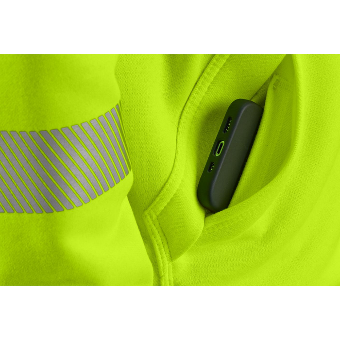 High-Visibility Rain Defender Loose Fit Midweight Class 3 Sweatshirt - BLM-Brite Lime | Carhartt 104987