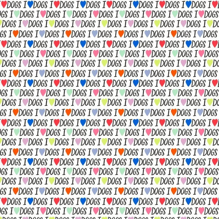 I love Dogs - Fat Quarter