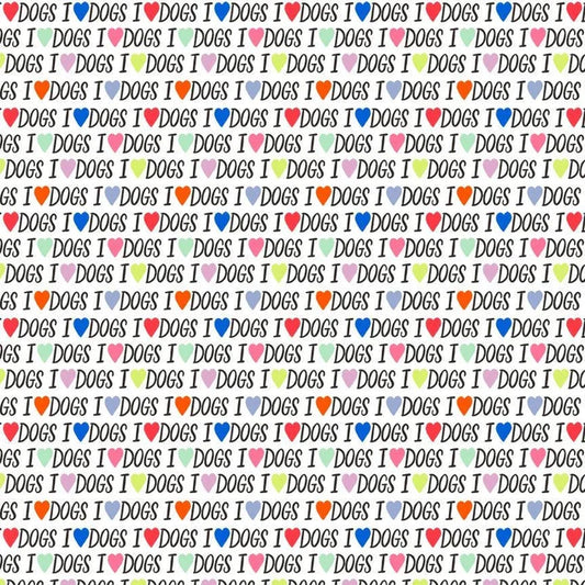 I love Dogs - Fat Quarter