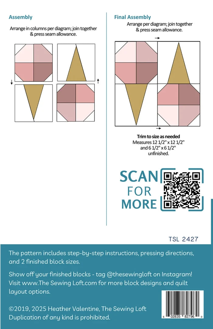 Ice Cream Cone Quilt Block Pattern