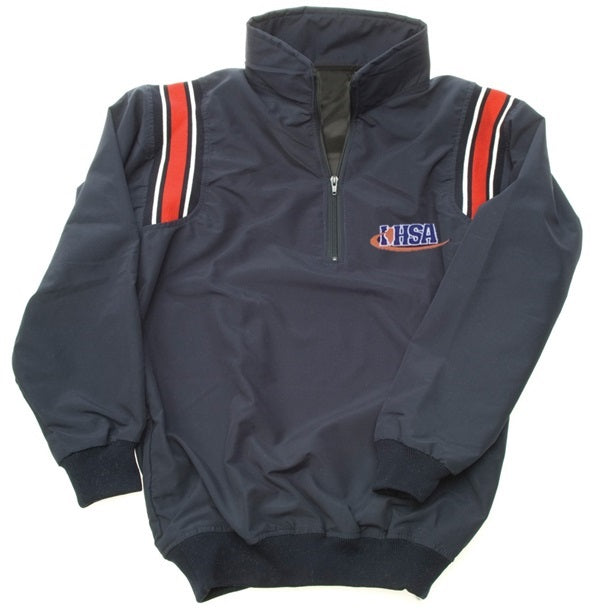 Illinois (IHSA) Smitty Major League Style Navy/Red Umpire Jacket