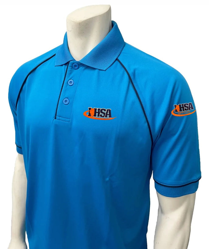 Illinois (IHSA) Smitty Men's Bright Blue Volleyball Referee Shirt