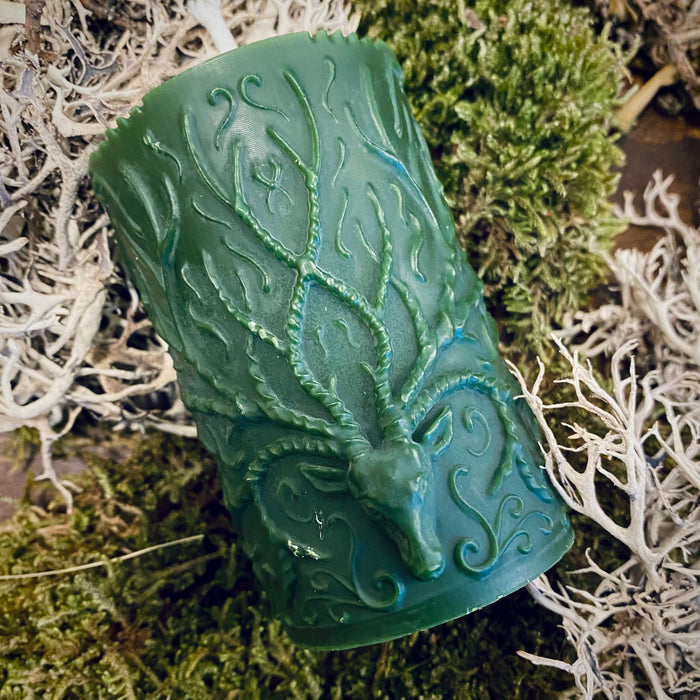 Cernunnos Sacred Hunter God of Witches Horned One Shaped Altar Candle