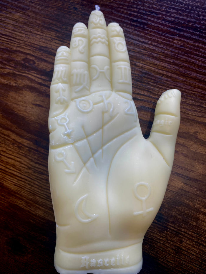 Palmistry Hand Life Size Divination Shaped Candle