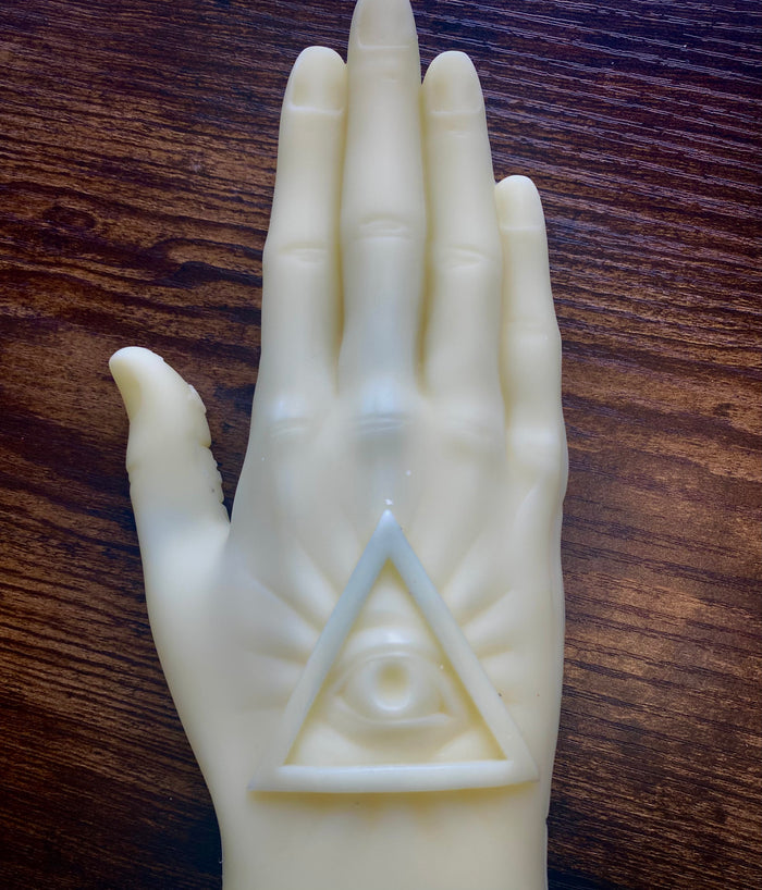 Palmistry Hand Life Size Divination Shaped Candle