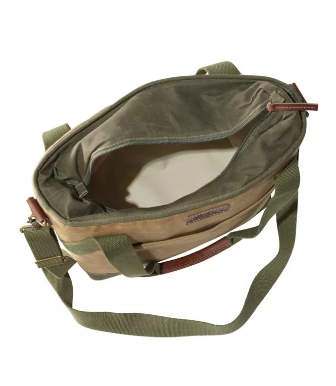 Insulated Waxed-Canvas Tote - Medium