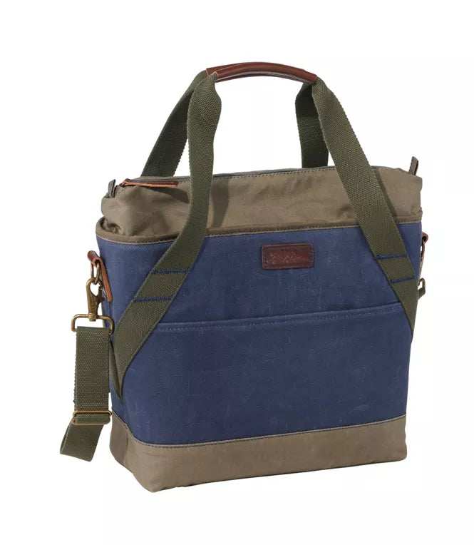 Insulated Waxed-Canvas Tote - Medium