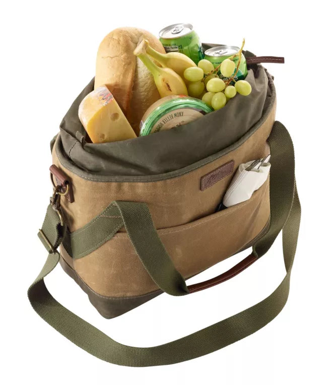 Insulated Waxed-Canvas Tote - Medium