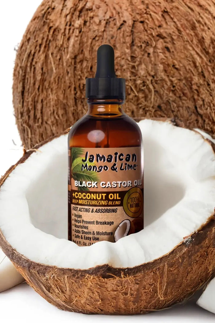 JAMAICAN MANGO & LIME BLACK CASTOR OIL - COCONUT OIL JAMAICAN MANGO & LIME