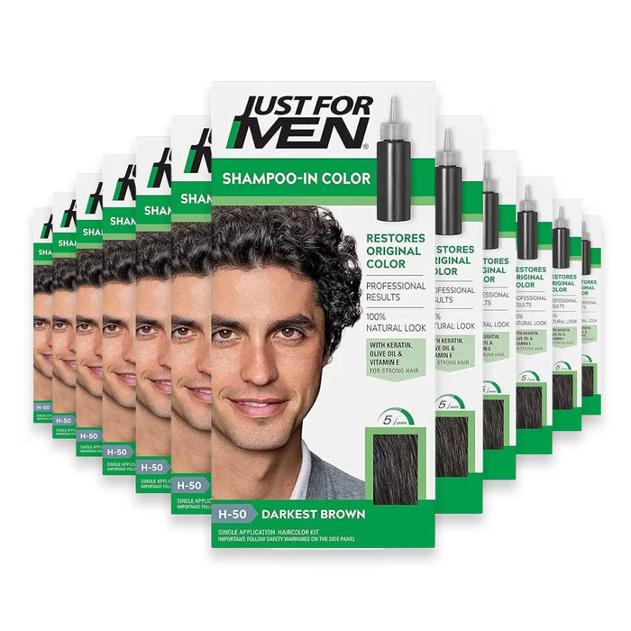 Just For Men Control GX Grey Reducing Shampoo, Light Brown to Black – 4 Fl Oz – 12 Pack