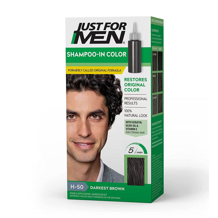 Just For Men Control GX Grey Reducing Shampoo, Light Brown to Black – 4 Fl Oz – 12 Pack
