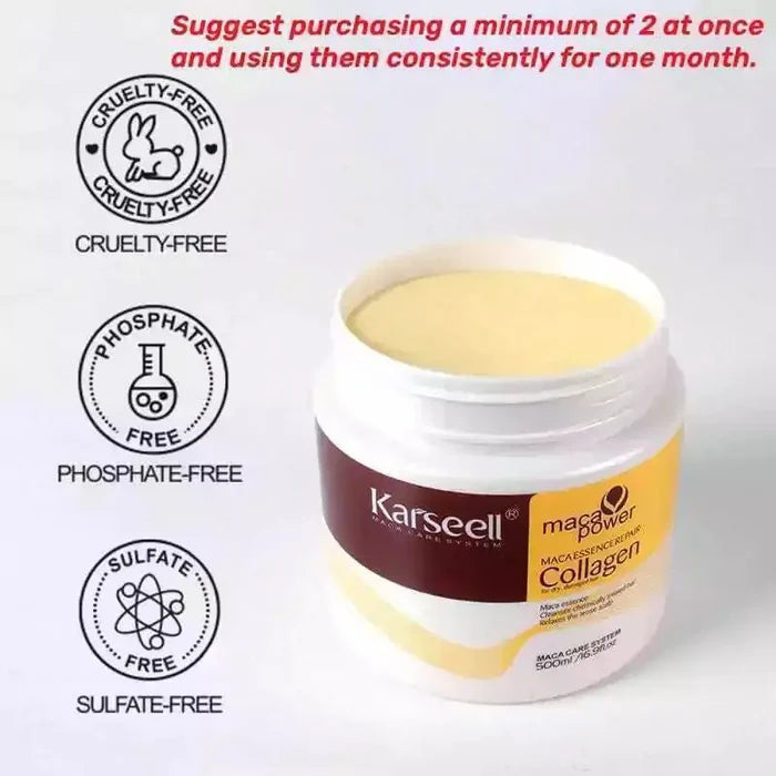 Karseell Collagen Hair Treatment Collagen Hair Mask Essence for Dry Damaged Hair 500 ml - DOKAN