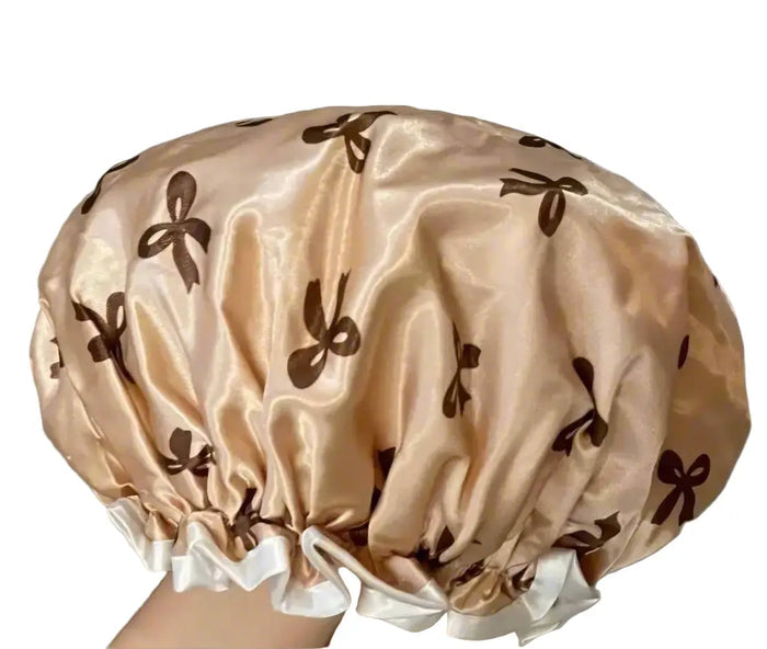 Kids Satin Double Layer Waterproof Shower Cap MunSeyaa'n Collective