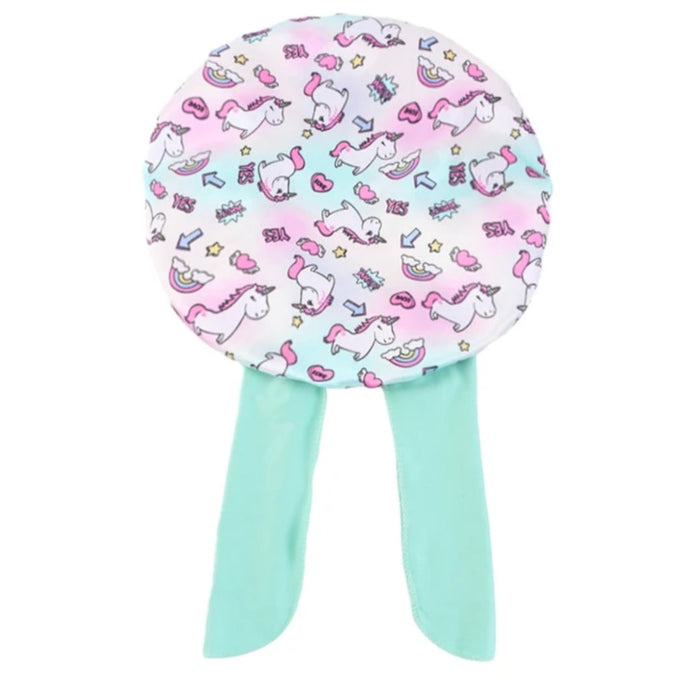 Kids Soft Satin Tie Back Bonnet MunSeyaa'n Collective