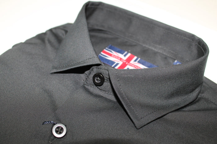 Kids Solid Dress Shirt