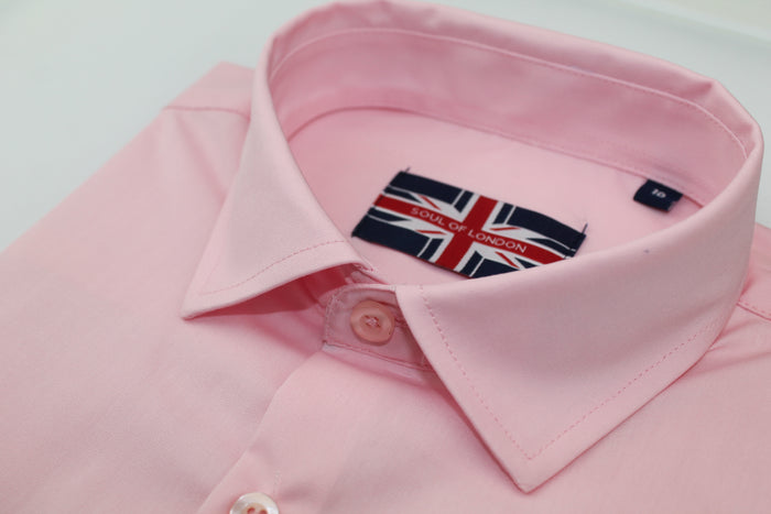 Kids Solid Dress Shirt