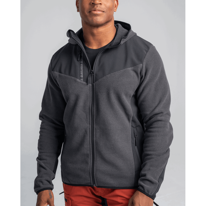 Knitted Fleece Jacket - 4199-Autumn Green/Black | Blaklader 47402536