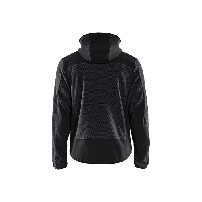 Knitted Fleece Jacket - 9799-Dark Grey/Black | Blaklader 47402536