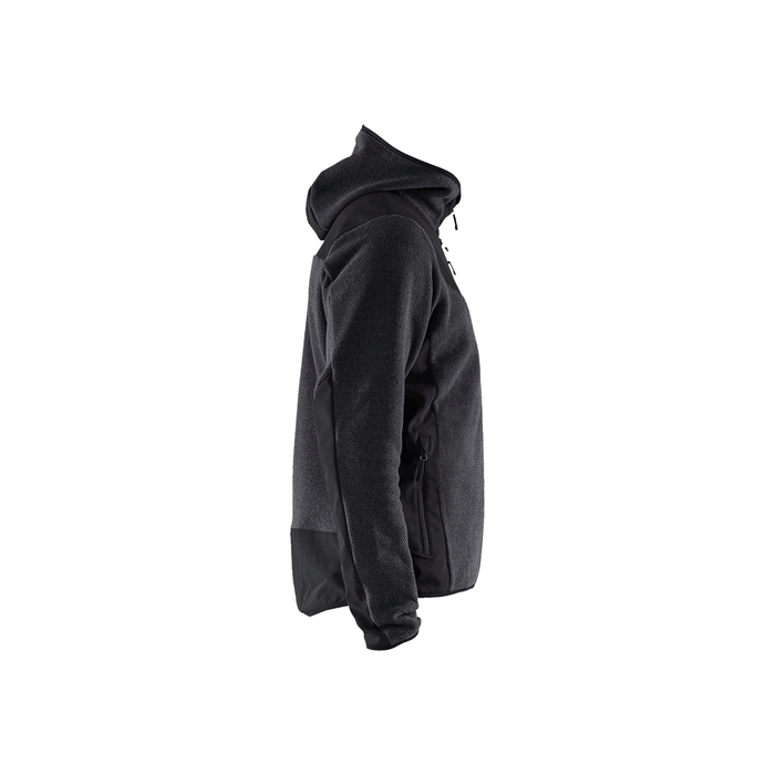 Knitted Fleece Jacket - 9799-Dark Grey/Black | Blaklader 47402536