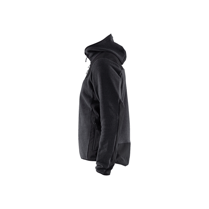 Knitted Fleece Jacket - 9799-Dark Grey/Black | Blaklader 47402536