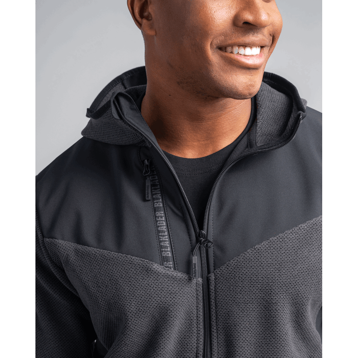 Knitted Fleece Jacket - 9799-Dark Grey/Black | Blaklader 47402536