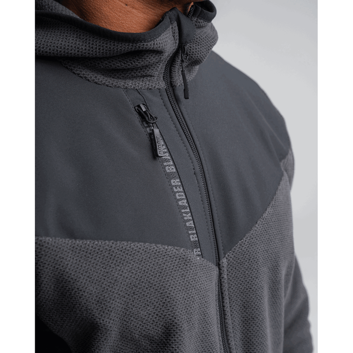 Knitted Fleece Jacket - 9799-Dark Grey/Black | Blaklader 47402536