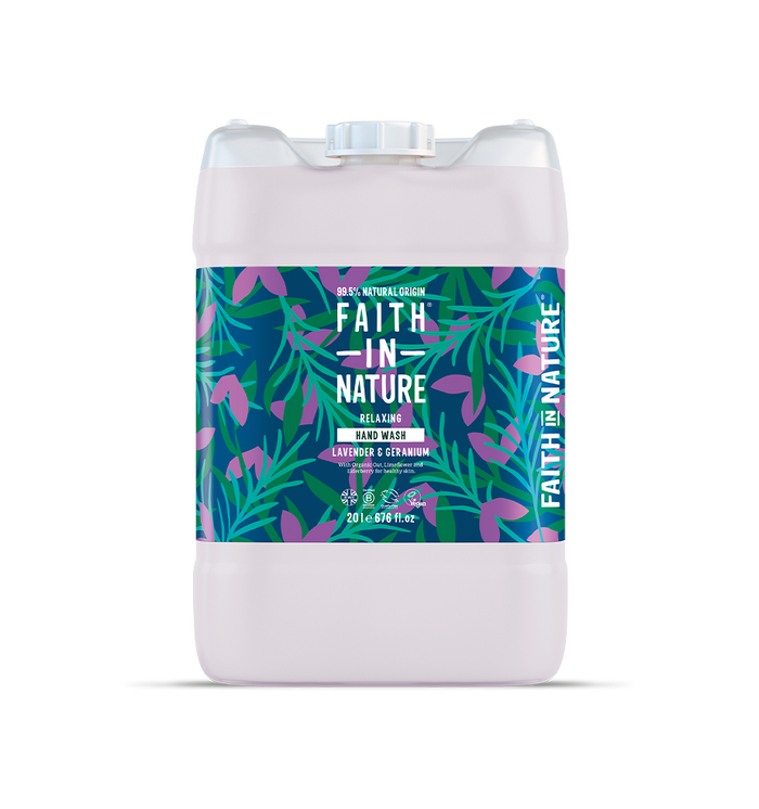 Faith In Nature Natural Lavender & Geranium Liquid Hand Wash 20L Bulk Buy