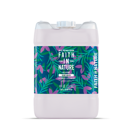 Faith In Nature Natural Lavender & Geranium Liquid Hand Wash 20L Bulk Buy
